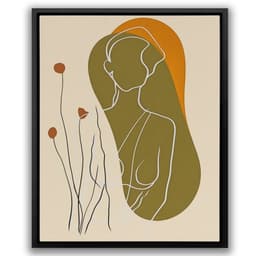 Earth tones canvas wall art in terracotta, ochre, and warm sand palettes