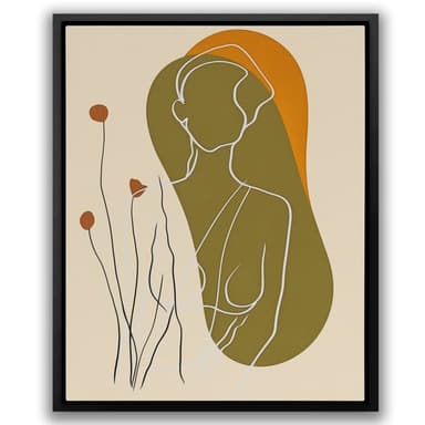 Earth tones canvas wall art in terracotta, ochre, and warm sand palettes