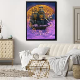 Coastal canvas wall art with ocean scenes and beach prints