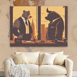 Home office canvas wall art for professional and productive workspaces
